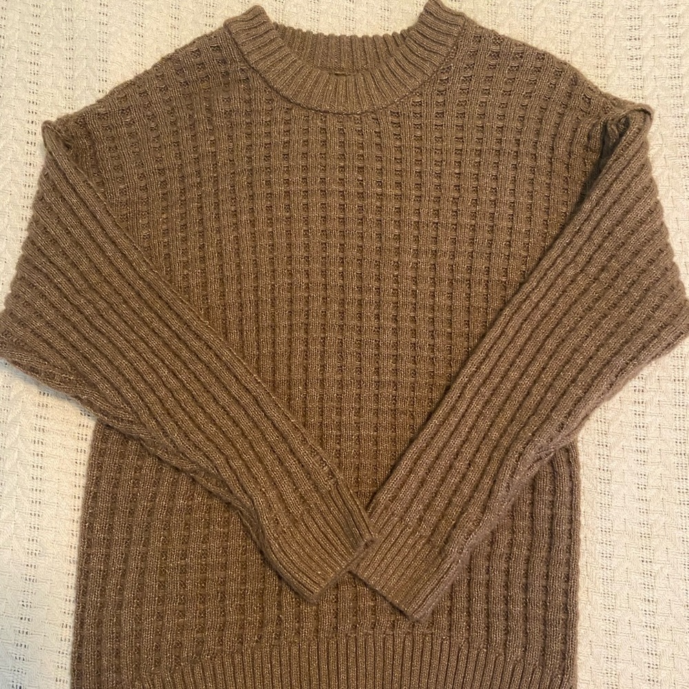 Brown fuzzy sweater